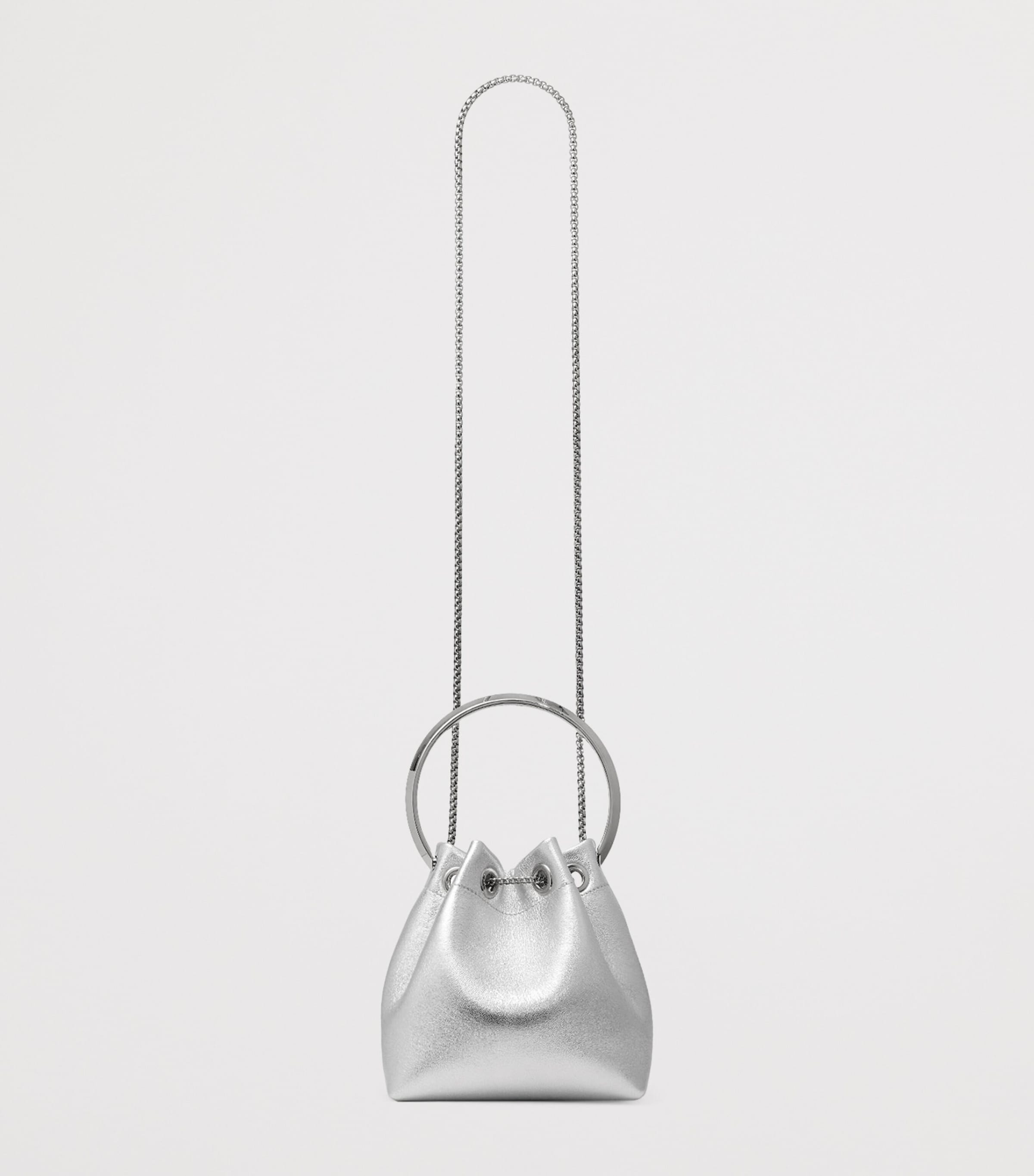 Jimmy Choo metallic Bon Bon top-handle bag (British brand)
