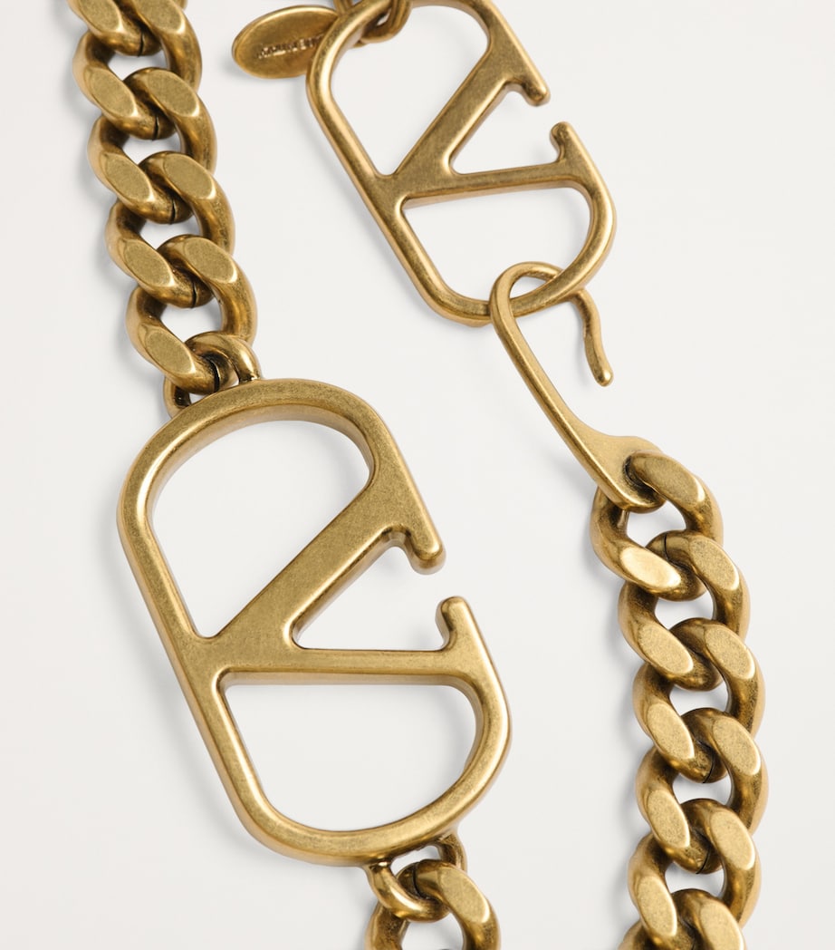 Valentino Garavani VLogo chain belt brass (British brand)