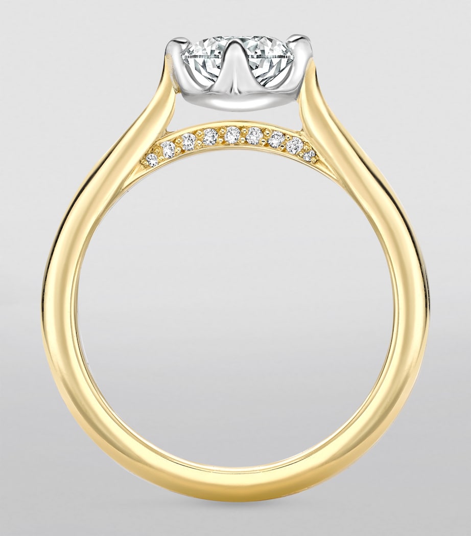 Boodles yellow gold Brilliance engagement ring - British product