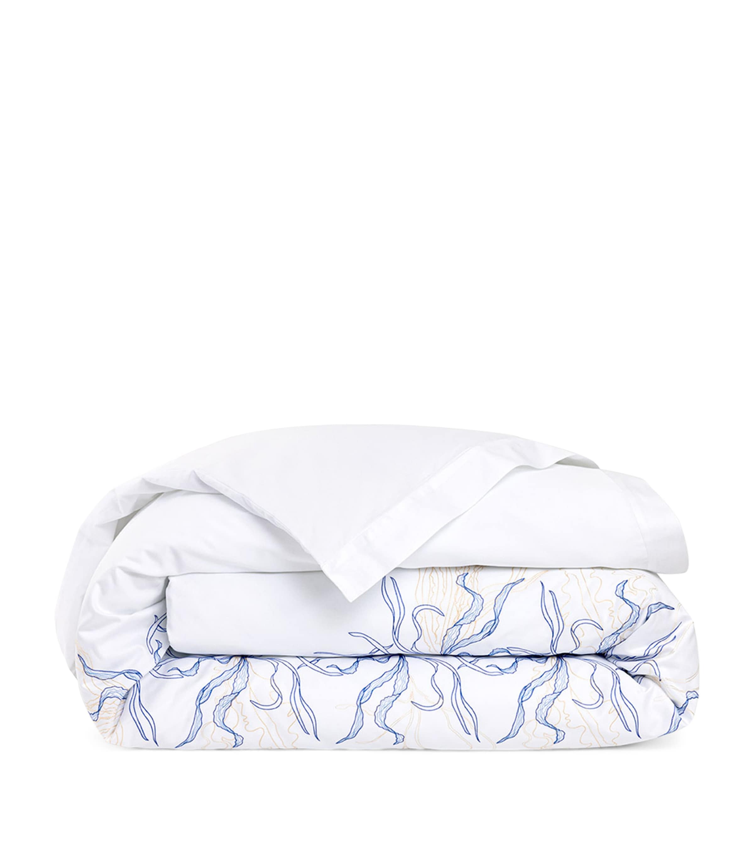Yves Delorme Couture Nautilus Super King duvet cover, imported from the UK