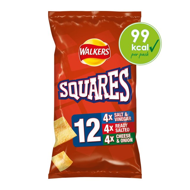 Walkers Squares Variety Multipack Snacks   12 per pack GOODS M&S   