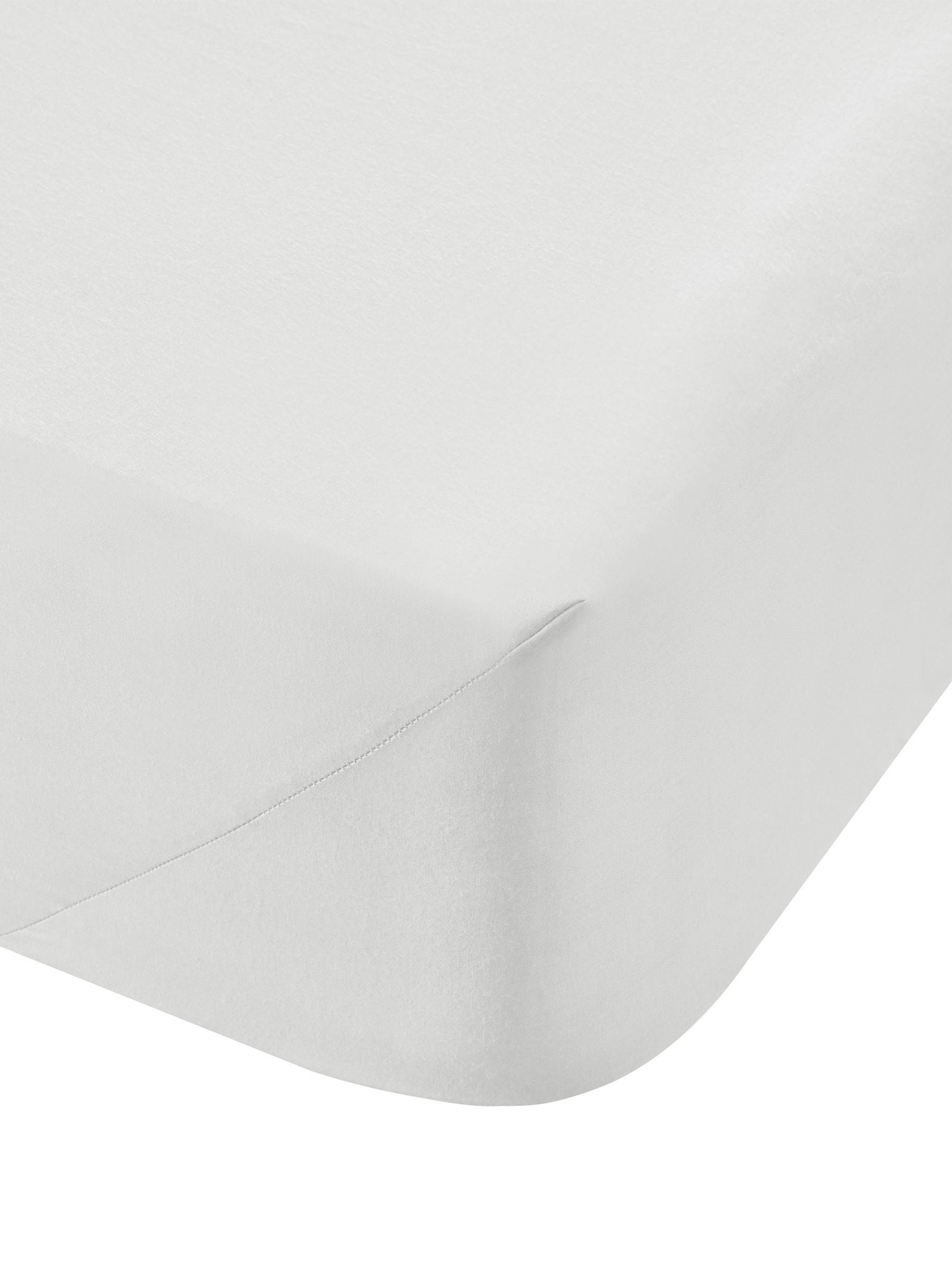 Bianca White fitted sheet - British product