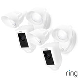 Ring hardwired floodlight camera white 2-pack (British brand)