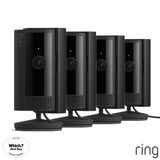 Ring Wired Indoor Camera 4 Pack Black, imported from the UK