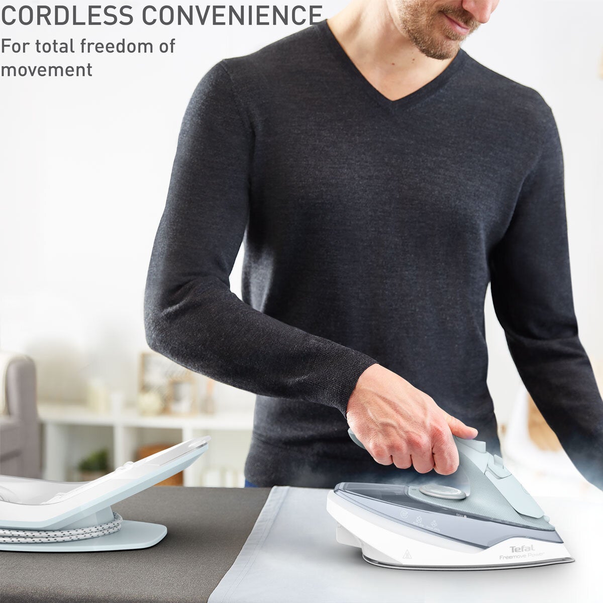 Tefal Freemove Power cordless steam iron, UK version