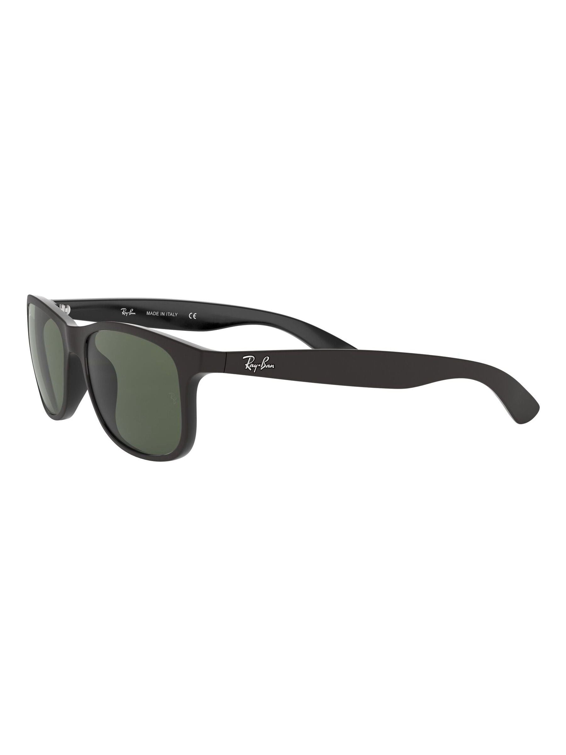 Ray-Ban Andy schwarze Sonnenbrille mit Nylonrahmen, britische Version