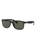Ray-Ban Andy schwarze Sonnenbrille mit Nylonrahmen, britische Version