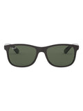Ray-Ban Andy schwarze Sonnenbrille mit Nylonrahmen, britische Version