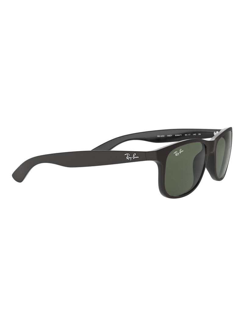 Ray-Ban Andy schwarze Sonnenbrille mit Nylonrahmen, britische Version