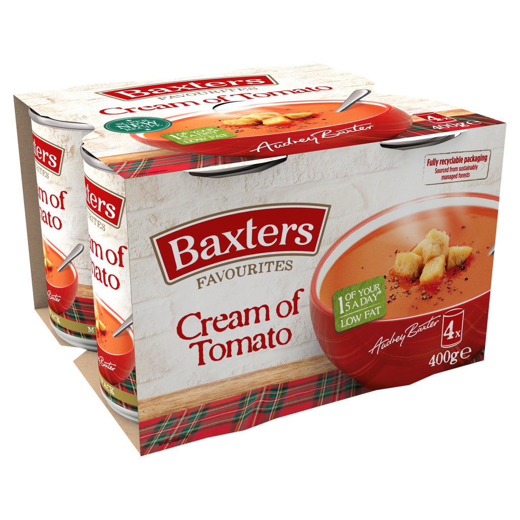 Baxters Favourites Cream of Tomato 4x400g