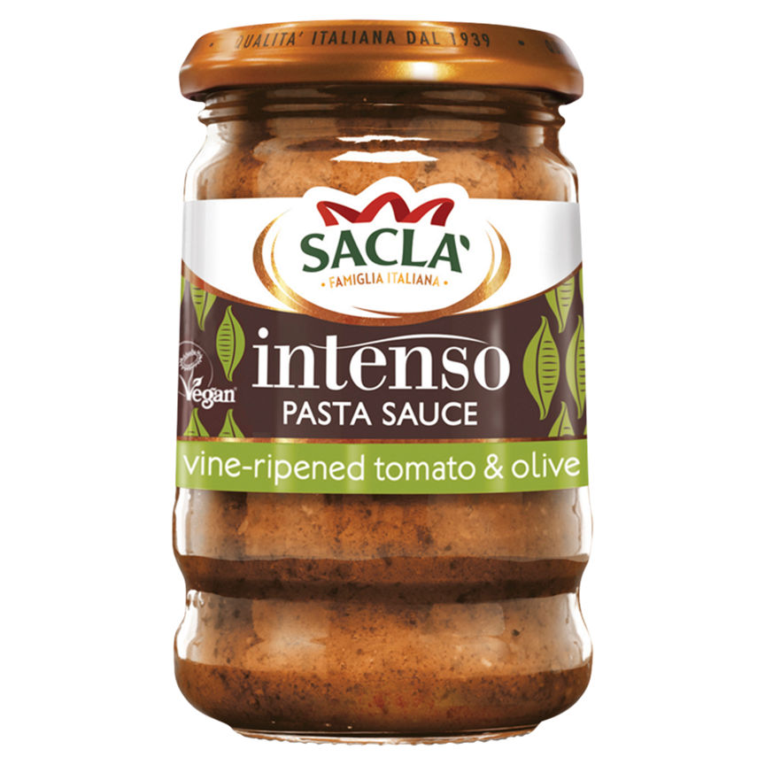 Sacla Intenso Pasta Sauce Vine-Ripened Tomato & Olive 190g GOODS ASDA   