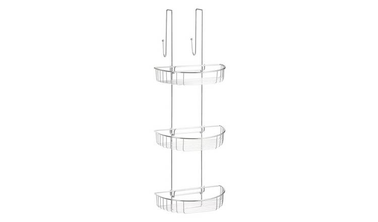 Argos Home 3 tier extra large chrome shower caddy (British brand)