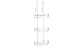 Argos Home 3 tier extra large chrome shower caddy (British brand)
