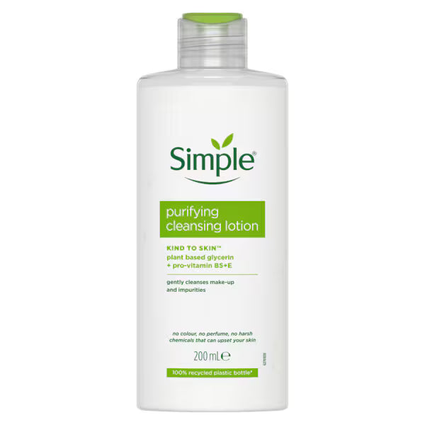 Simple Kind to Skin Purifying Cleansing Lotion 200ml (British brand)