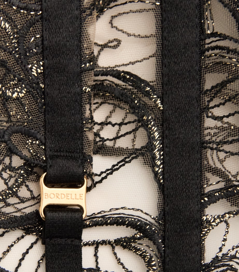 Bordelle bestickte Perlen-Strumpfhalter, UK-Version