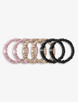 Slip silk scrunchies pack of six, imported from the UK