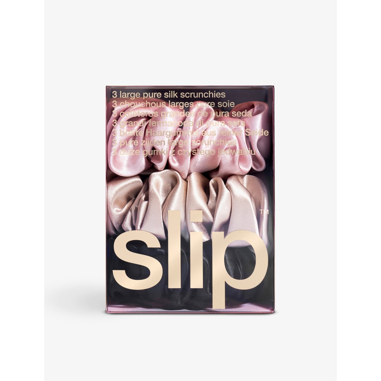 Slip silk scrunchies pack of three, imported from the UK
