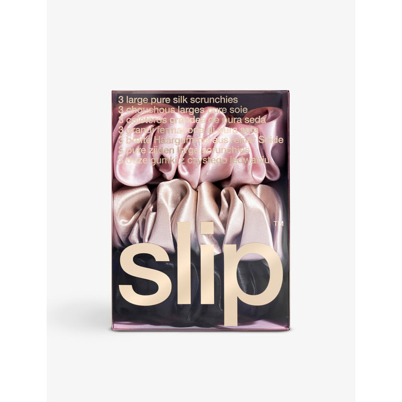 Slip silk scrunchies pack of three, imported from the UK