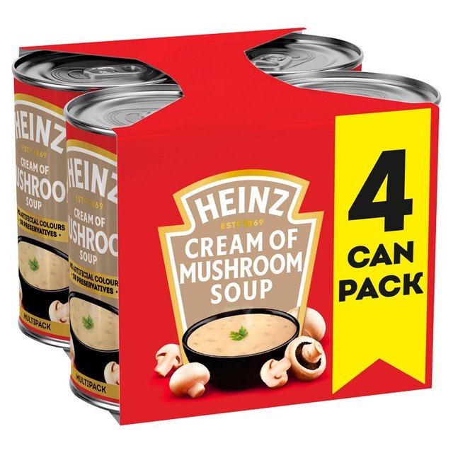 Heinz Mushroom Soup   4 x 400g GOODS M&S   