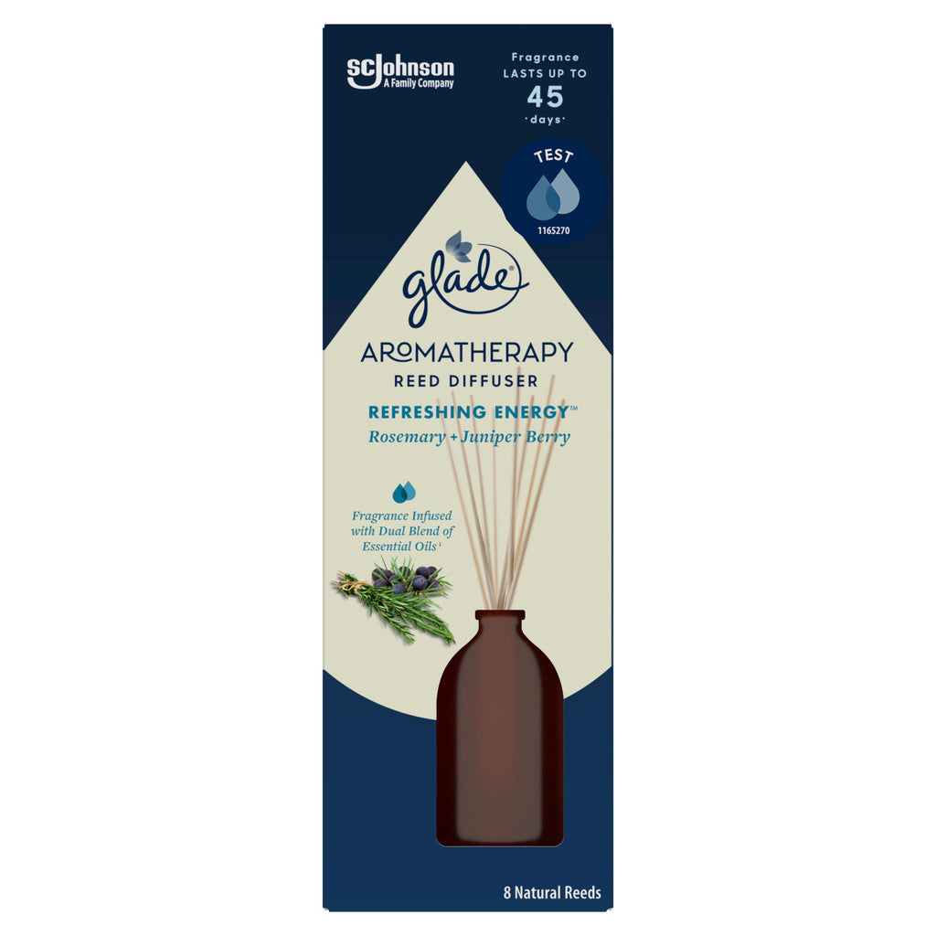 Glade Aromatherapy Reed Diffuser Refreshing Energy with Rosemary & Juniper 80ml