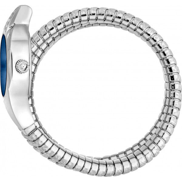 Just Cavalli Blue Ladies Signature Snake Ravenna Watch, imported from the UK