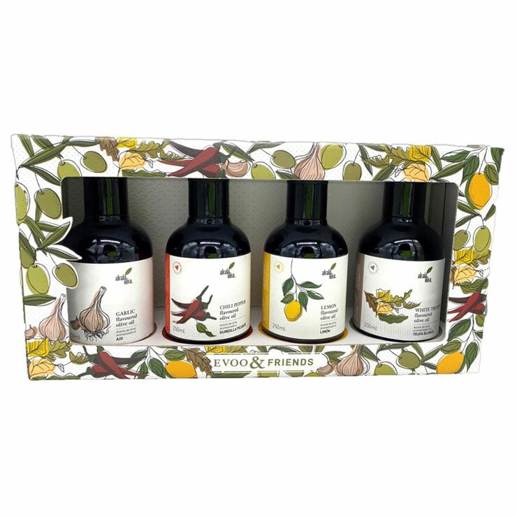 Alcalá Oliva Flavoured Extra Virgin Olive Oil Variety Pack 4 x 250ml