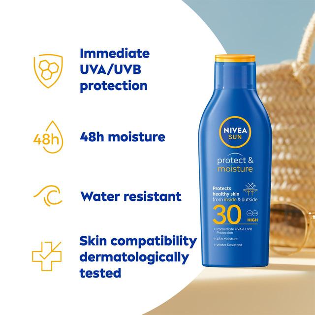 NIVEA SUN Protect & Moisture SPF 30 Sun Lotion     200ml GOODS M&S   