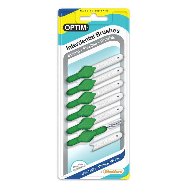 OPTIM Interdental Brushes 0.8mm Green   6 per pack GOODS M&S   