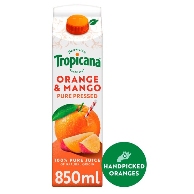 Tropicana Pure Orange & Mango Fruit Juice   850ml GOODS M&S   