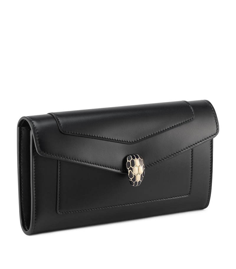 Bvlgari Serpenti Forever wallet calf leather, imported from the UK
