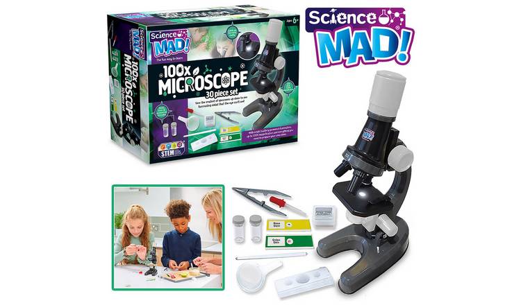 Science Mad microscope 100x magnification - British product