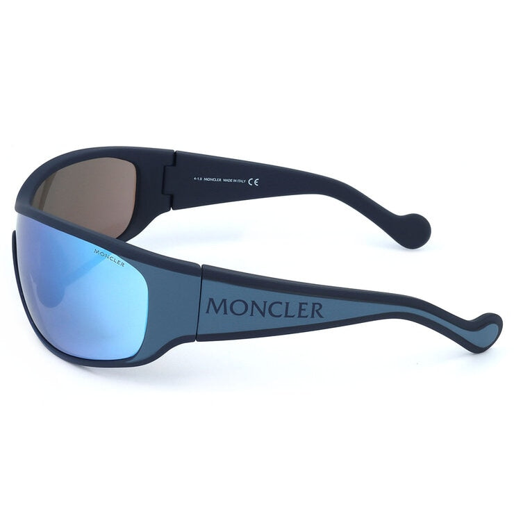 Moncler ML0129 sunglasses blue plastic frame blue lenses (British brand)