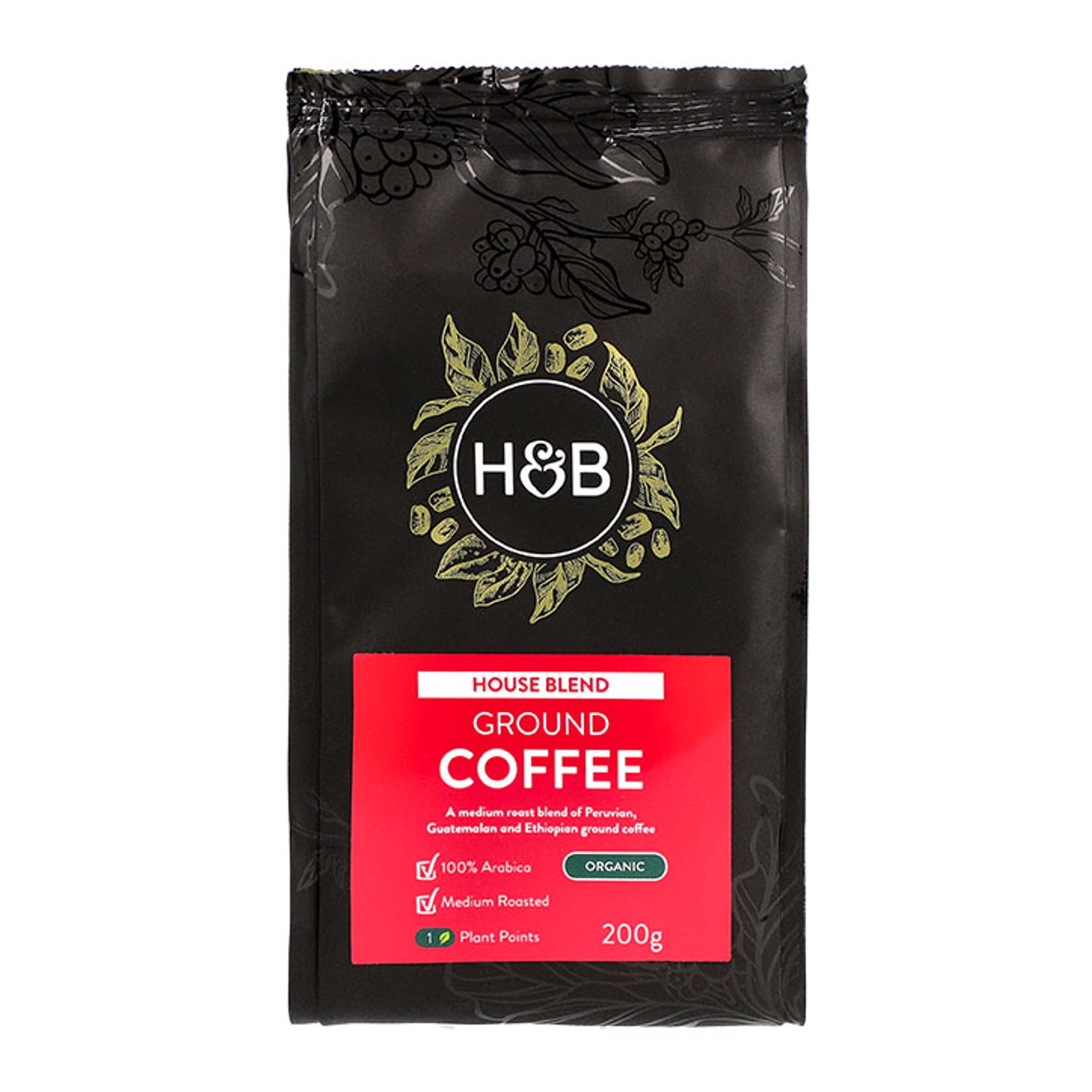 Holland & Barrett House Blend Ground Coffee 200g, UK version