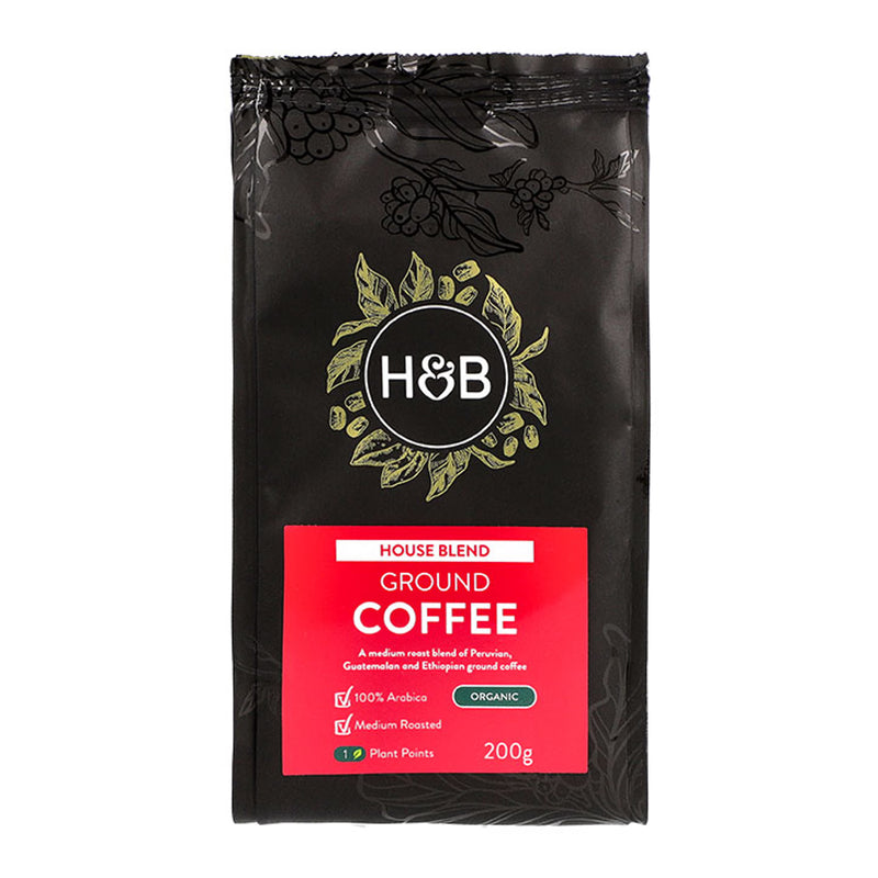 Holland & Barrett House Blend Ground Coffee 200g, UK version