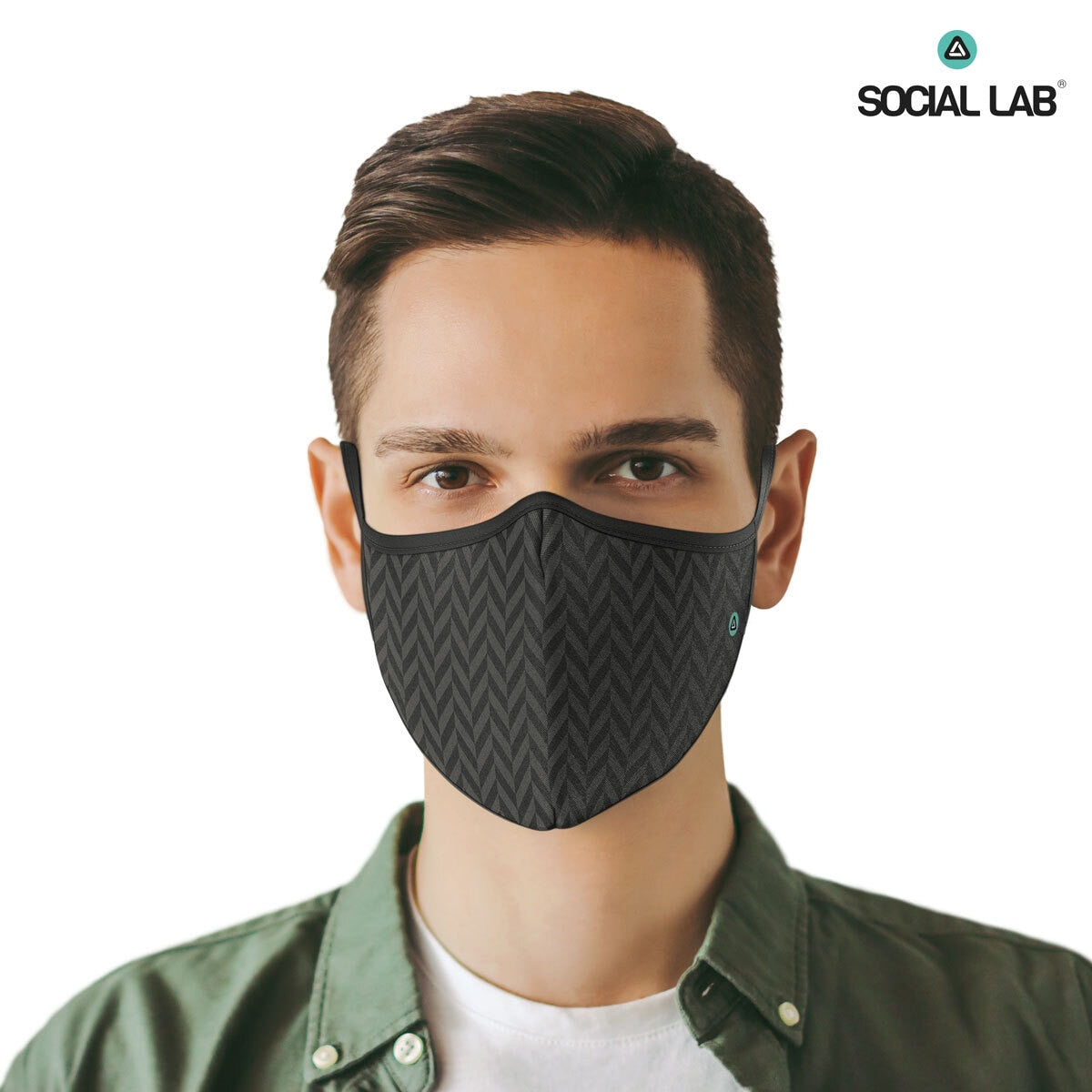 Social Lab Face Masks Triple Layer Reusable 4 Pack, imported from the UK