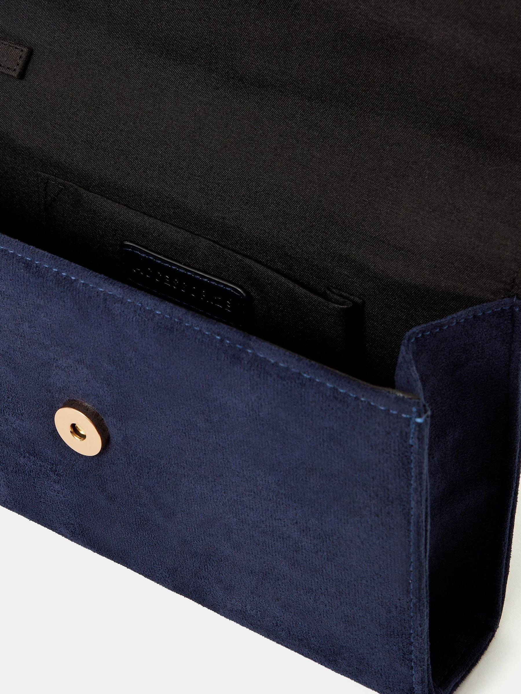 Accessorize blue fold over clutch bag - British product