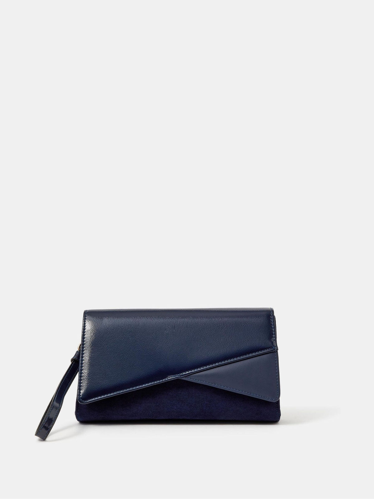 Accessorize blue fold over clutch bag - British product