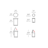 simplehuman 45L sensor bin and 4.5L pedal bin (British brand)