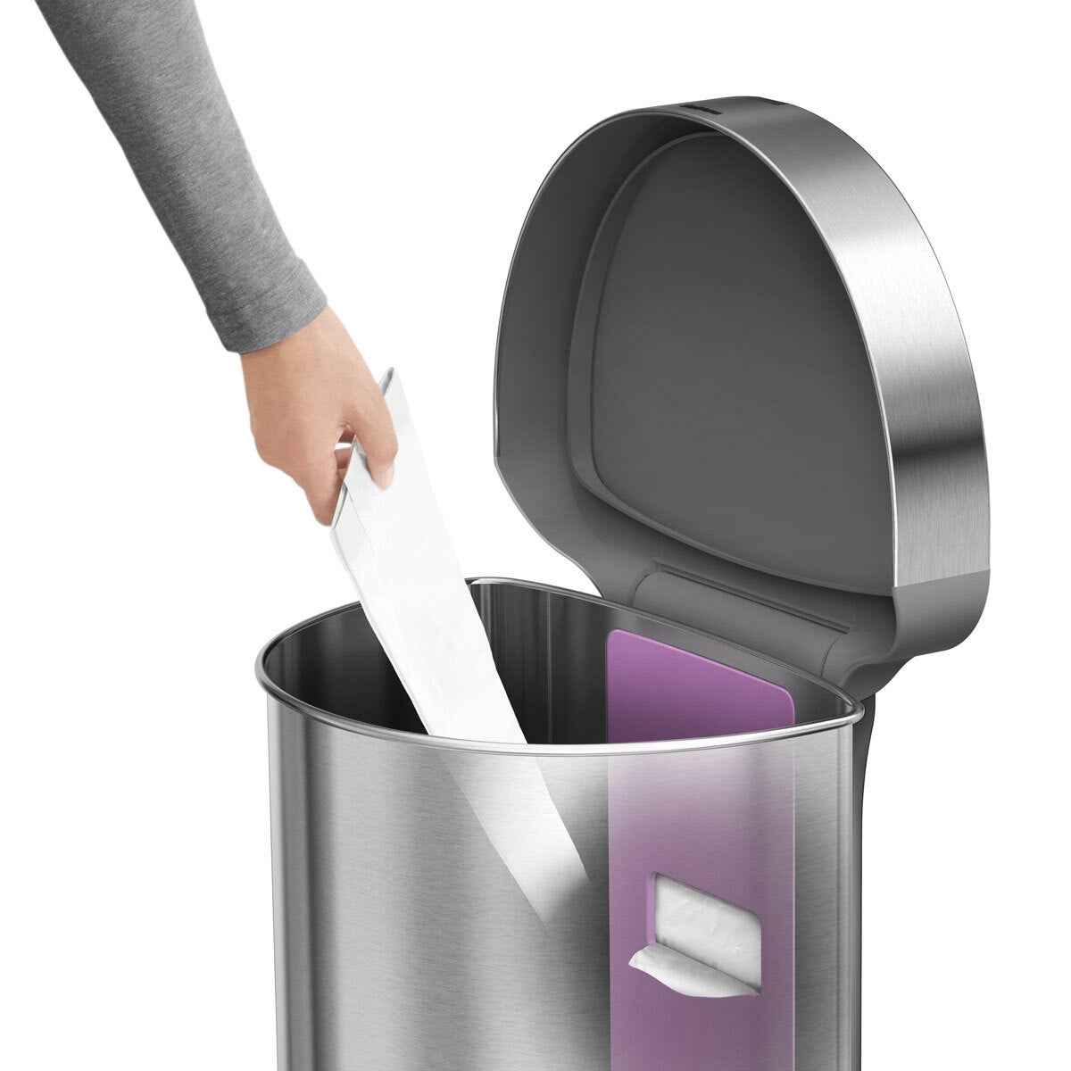 simplehuman 45L sensor bin and 4.5L pedal bin (British brand)