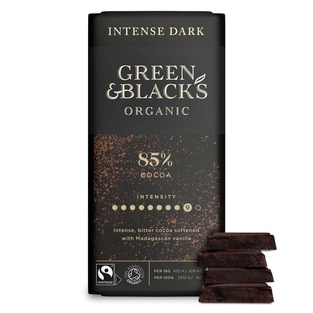 Green & Black's Organic 85% Dark Chocolate Bar   90g GOODS M&S   