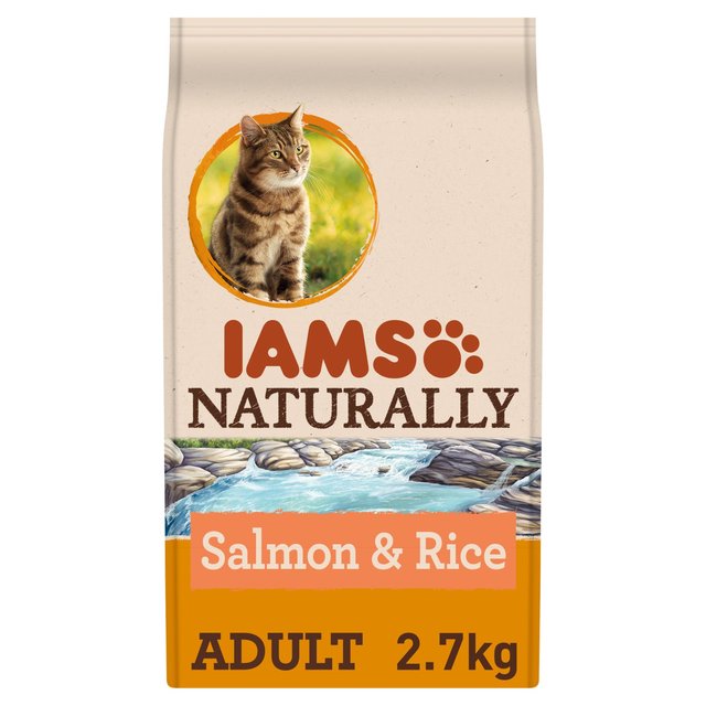 Iams Naturally Adult Cat with North Atlantic Salmon & Rice   2.7kg GOODS M&S   