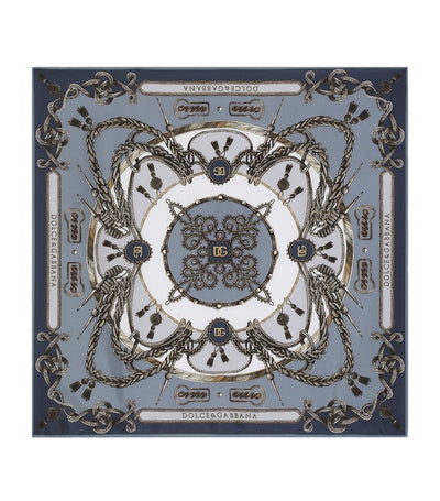 Harrods Dolce&Gabbana Silk Printed Foulard 70cm x 70cm- Buy online at McGrocer