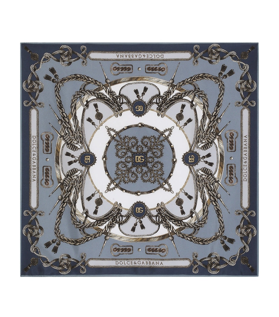 Dolce&Gabbana silk printed foulard 70cm (British brand)