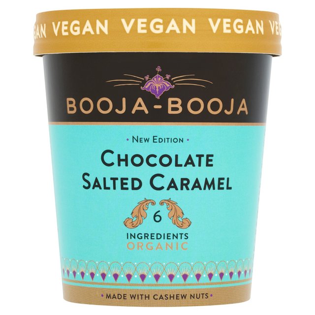 Booja Booja Organic Chocolate Salted Caramel Ice Cream   500ml GOODS M&S   