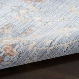 Elegant Heirloom Blue & Ivory Patterned Rug in 2 Sizes