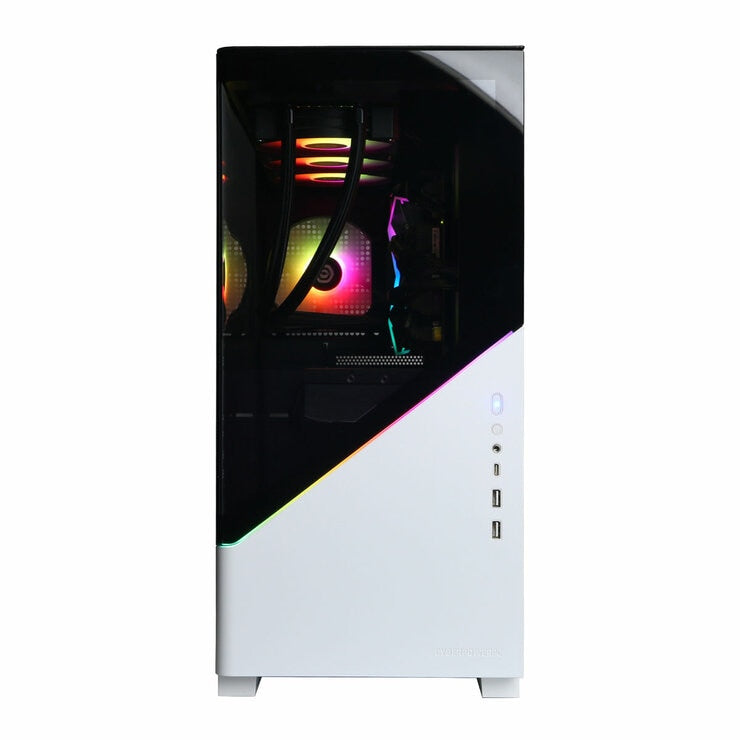 CyberPowerPC gaming desktop AMD Ryzen 7 RTX 5080 white, imported from the UK