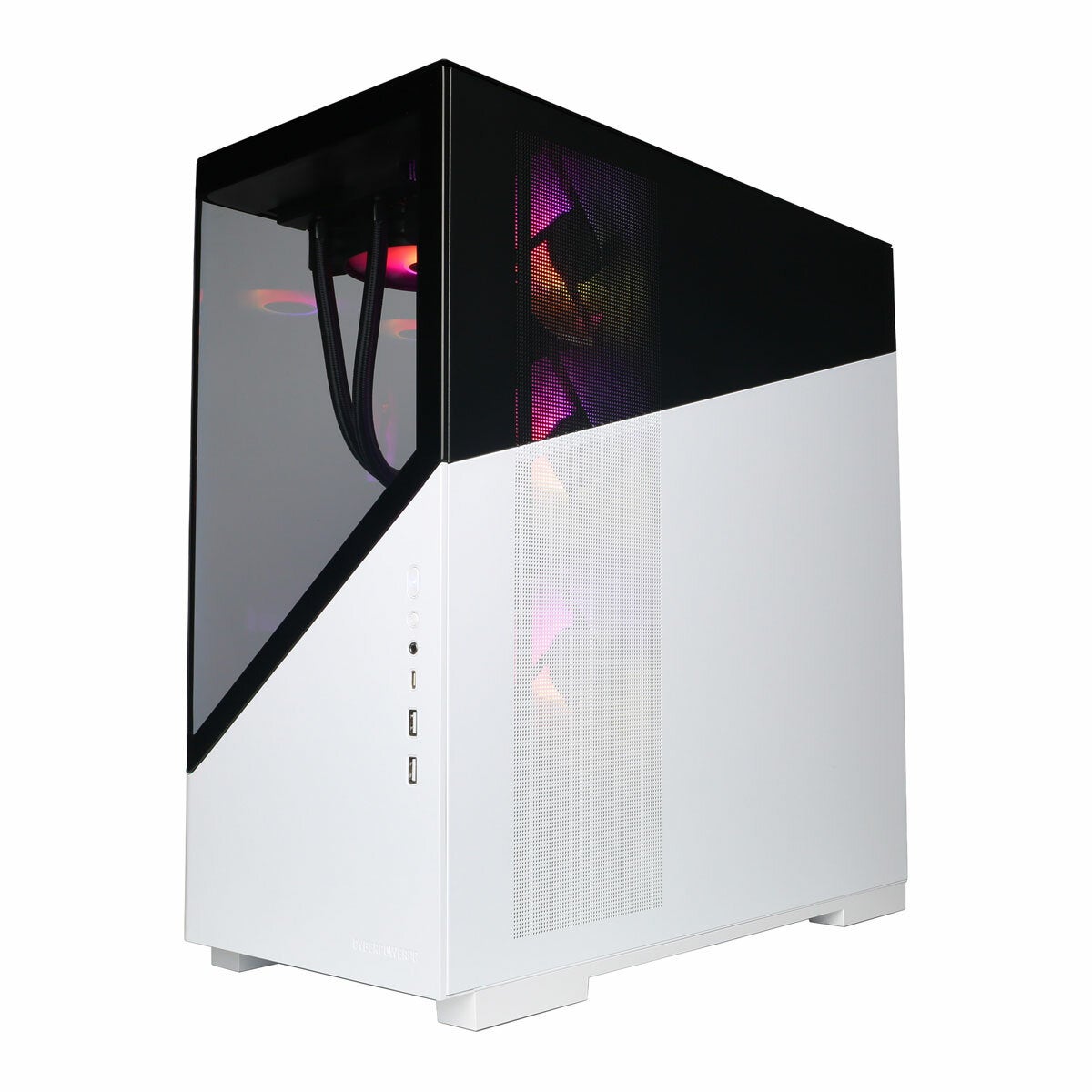 CyberPowerPC gaming desktop AMD Ryzen 7 RTX 5080 white, imported from the UK