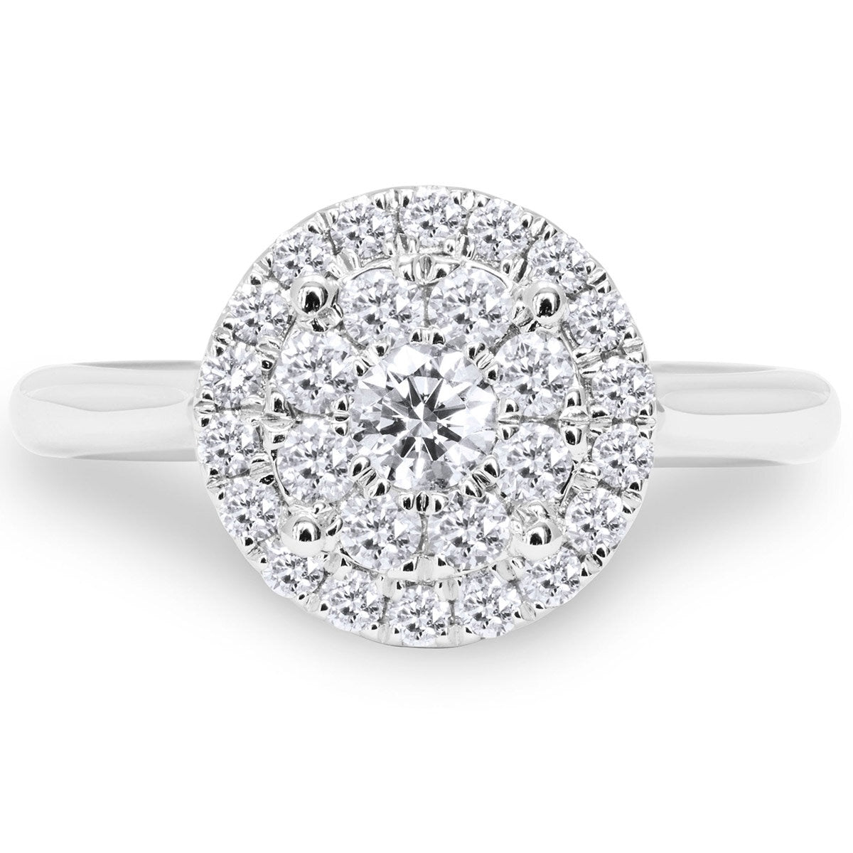 Costco diamond ring round brilliant cut 0.62ctw size N, UK version