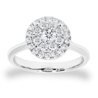 Costco UK Costco 0.62ctw Round Brilliant Cut Diamond Ring 18ct White Gold- Buy online at McGrocer