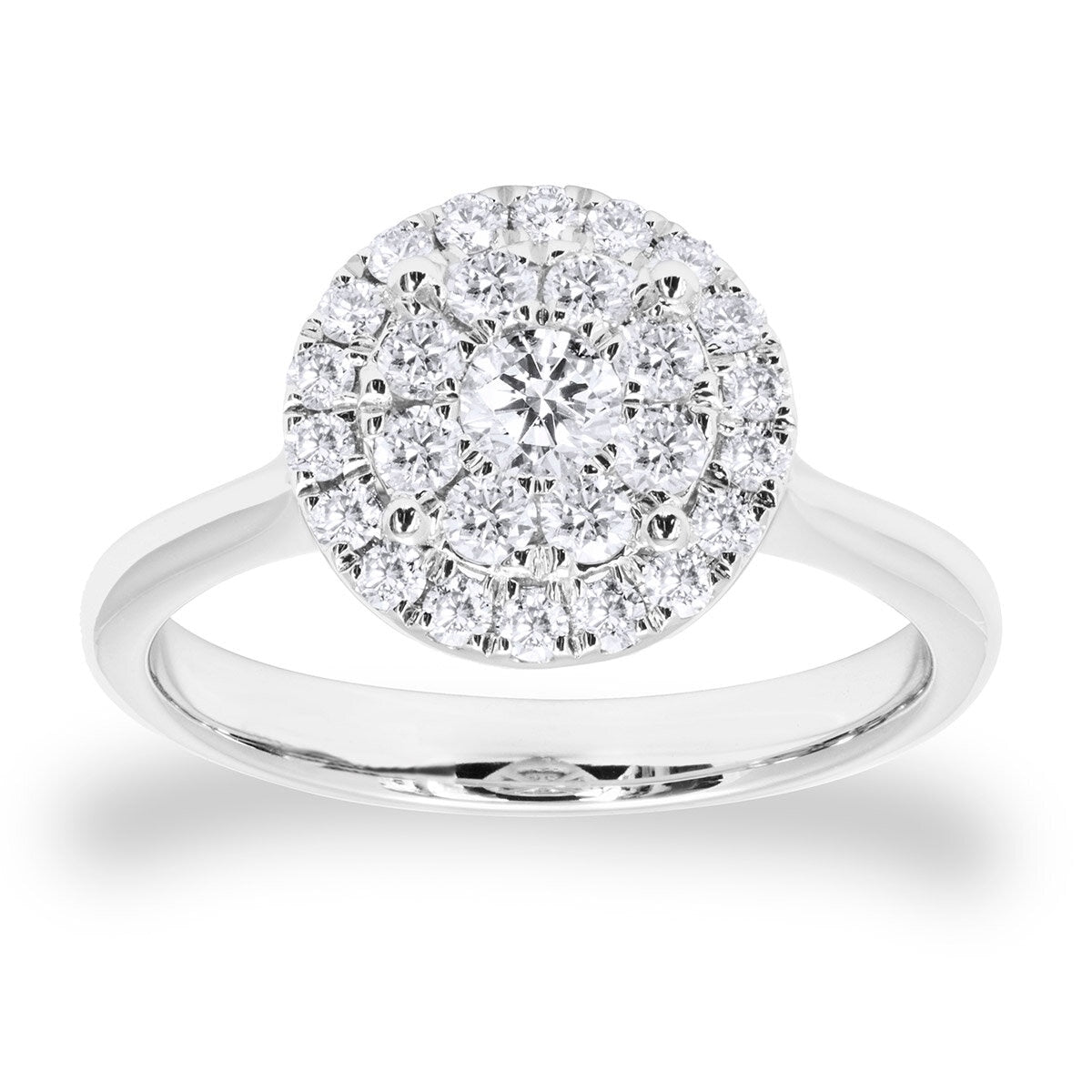 Costco diamond ring round brilliant cut 0.62ctw size N, UK version
